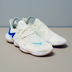 Nike Free RN 50 Women's Shoes Size 8.5 Cream Blue Running Sneakers AQ1316-102